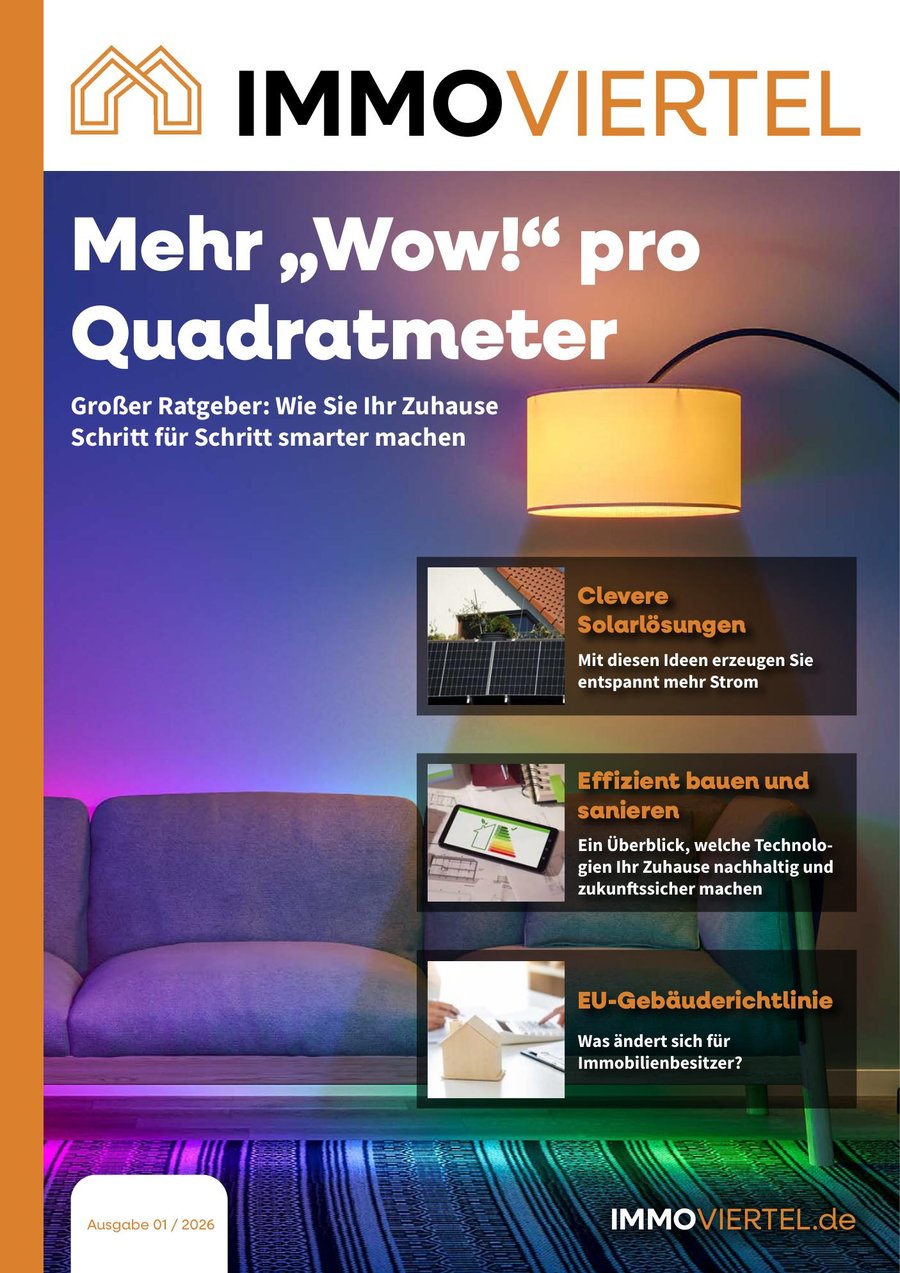 IMMOViertel – Titelseite Ausgabe 01/2026